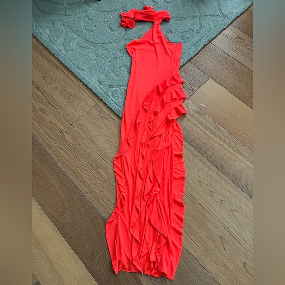 AFRM Halter Ruffle Maxi Dress - Picture 5 of 12
